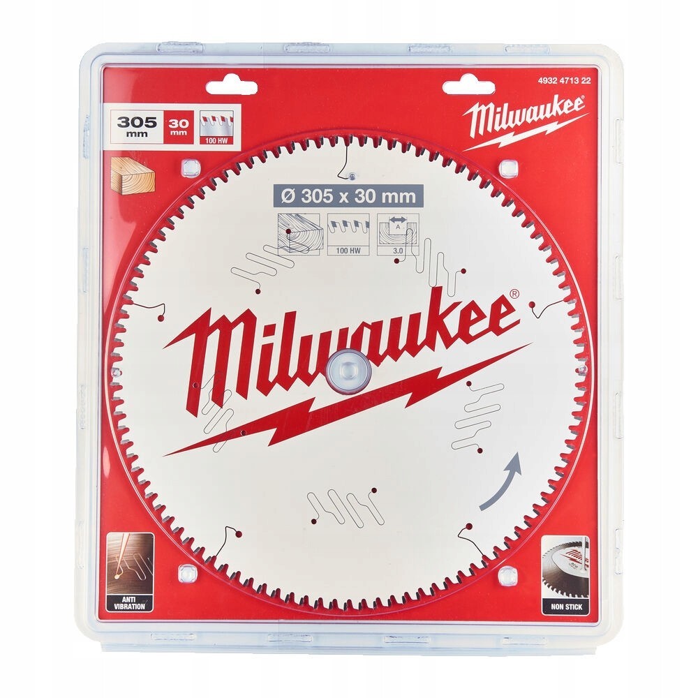 MILWAUKEE TARCZA DO DREWNA 305 x 30MM 100Z