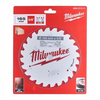 MILWAUKEE TARCZA PILARSKA DO DREWNA 165 x 5/8 24Z