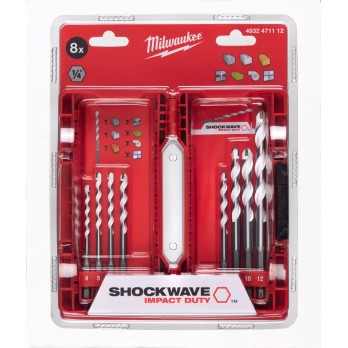 MILWAUKEE ZESTAW WIERTEŁ UNIWERSALNYCH 4-12MM- 8 SZT.