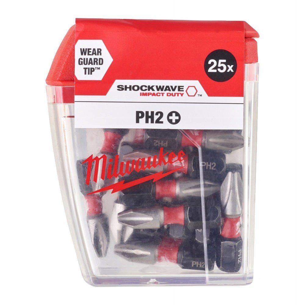 MILWAUKEE BITY PHILLIPS PH2 x 25MM- 25 SZT.