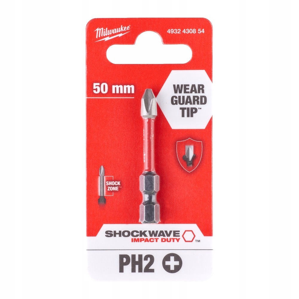 MILWAUKEE BIT UDAROWY SHOCKWAVE PH2 50 MM