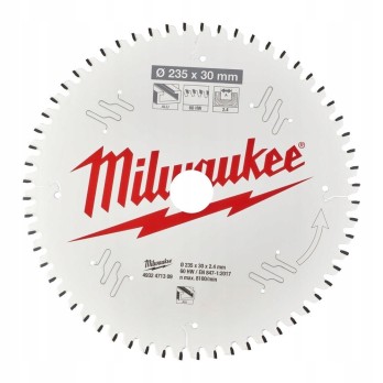 MILWAUKEE TARCZA TNĄCA DO ALUMINIUM 235 x 30MM 60 ZĘBÓW