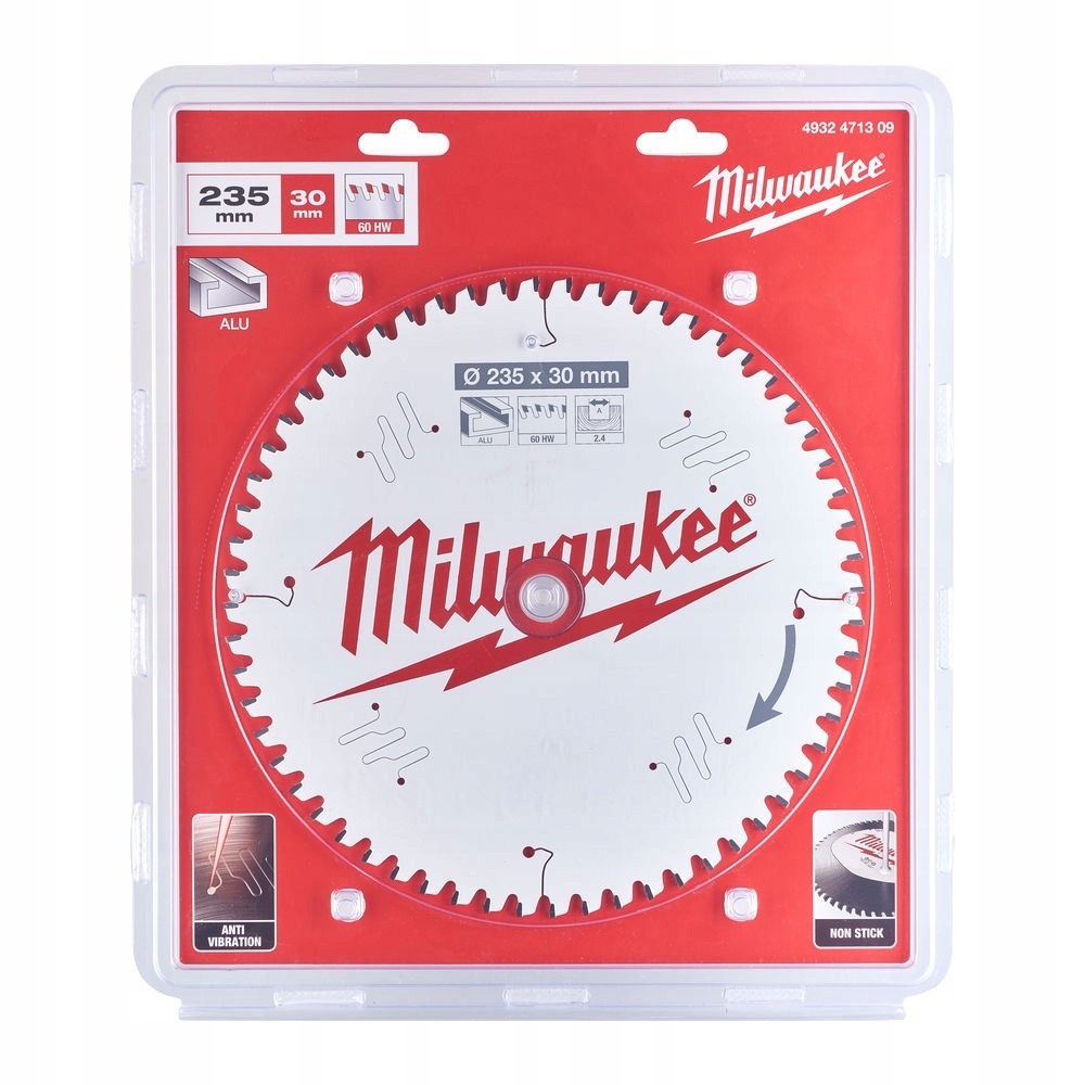 MILWAUKEE TARCZA TNĄCA DO ALUMINIUM 235 x 30MM 60 ZĘBÓW