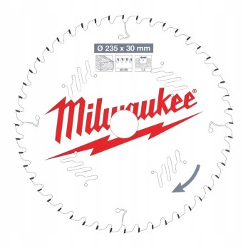 MILWAUKEE TARCZA PILARSKA DO DREWNA 235 x 30MM 48 ZĘBY