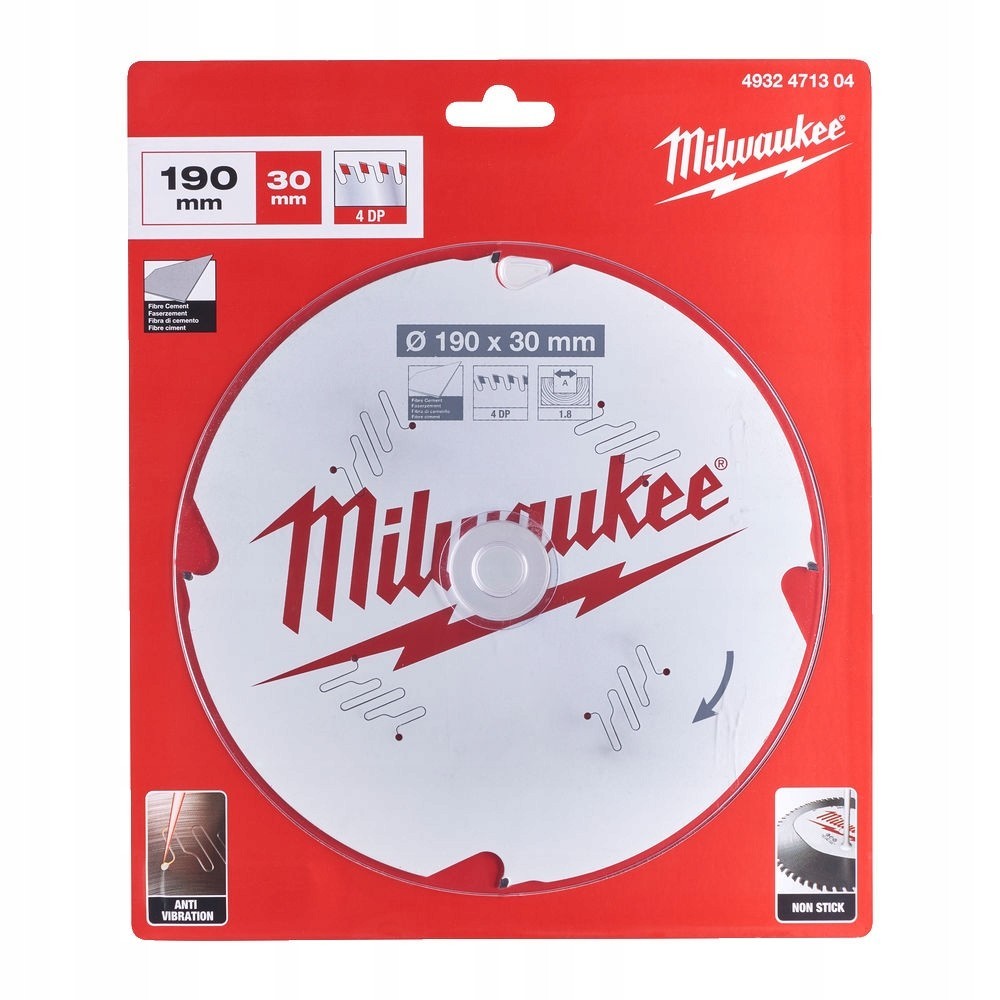 MILWAUKEE TARCZA PILARSKA DO CEMENTU 190 x 30MM 4Z