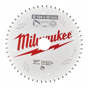 MILWAUKEE TARCZA TNĄCA DO ALUMINIUM 184 x 30MM 54 ZĘZBY