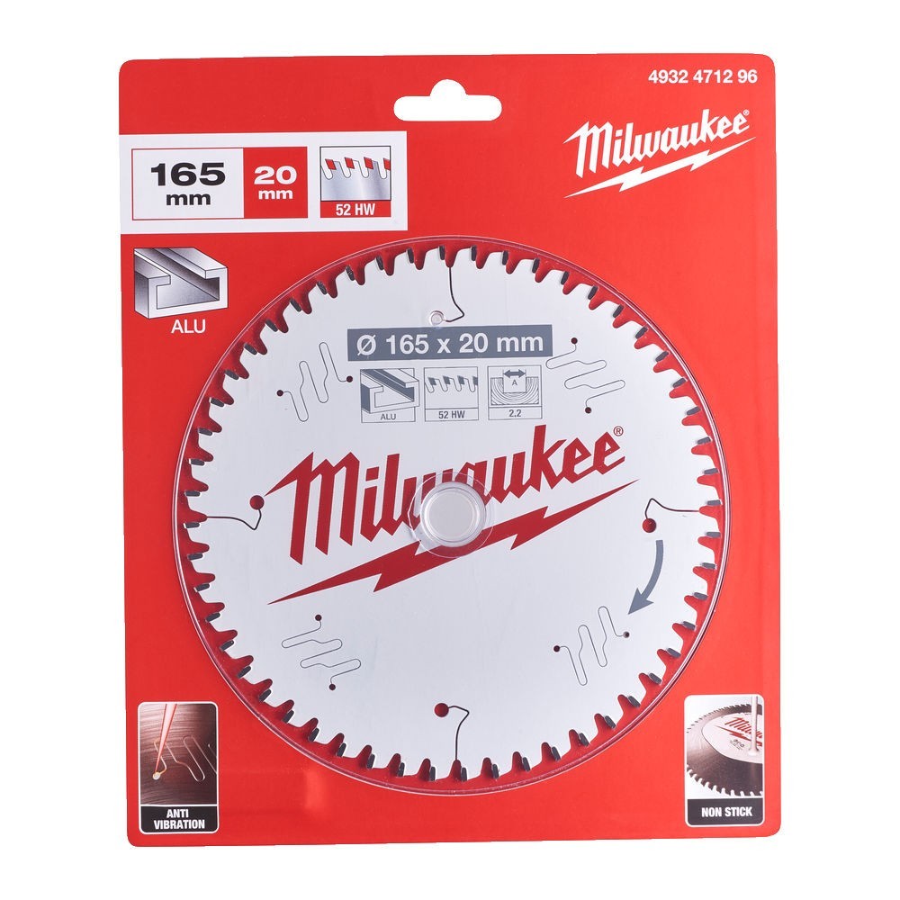 MILWAUKEE TARCZA TNĄCA DO ALUMINIUM 165 x 20MM 48Z