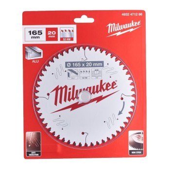 MILWAUKEE TARCZA TNĄCA DO ALUMINIUM 165 x 20MM 48Z