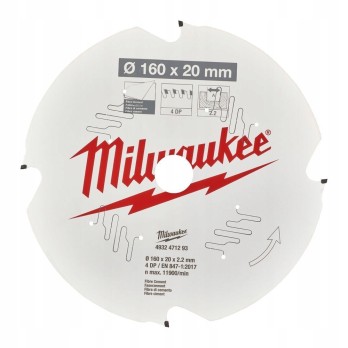 MILWAUKEE TARCZA PILARSKA DO CEMENTU 160 x 20MM 4Z