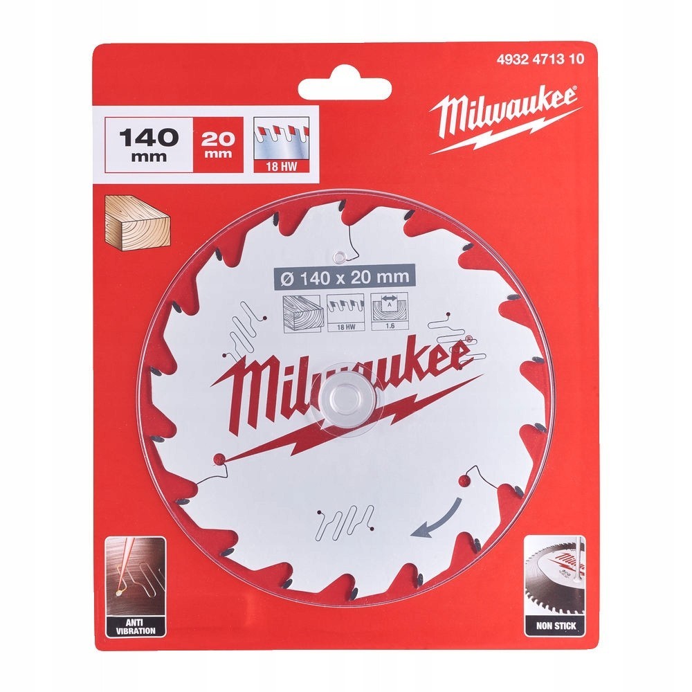 MILWAUKEE TARCZA PILARSKA DO DREWNA 140 x 20 MM