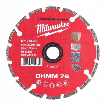 MILWAUKEE UNIWERSALNA TARCZA DIAMENTOWA DHMM 76 MM