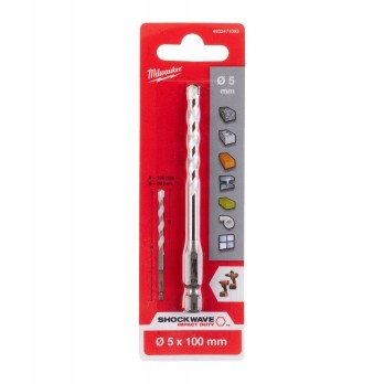 MILWAUKEE WIERTŁO UNIWERSALNE UDAROWE 5x100 MM