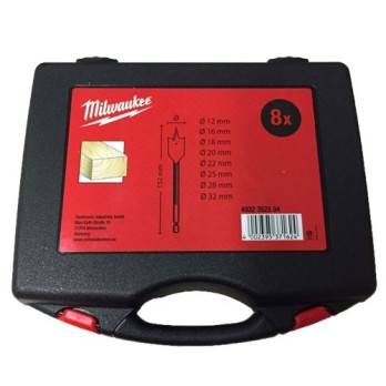 MILWAUKEE ZESTAW WIERTEŁ PIÓROWYCH 12-32MM- 8 SZT.