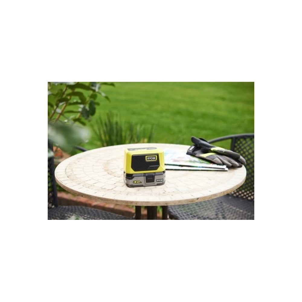 RYOBI RBTM18-0 MAŁY GŁOŚNIK BLUETOOTH AKUMULATOROWY 18V
