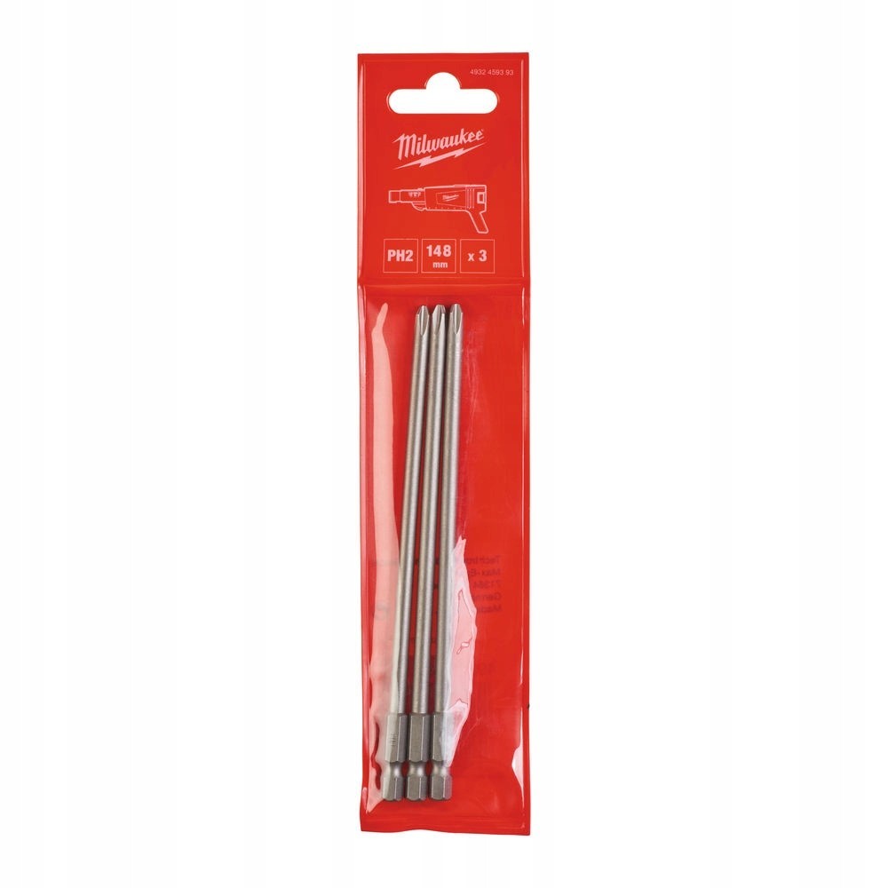 MILWAUKEE BIT PH2 148MM - 3 SZT.