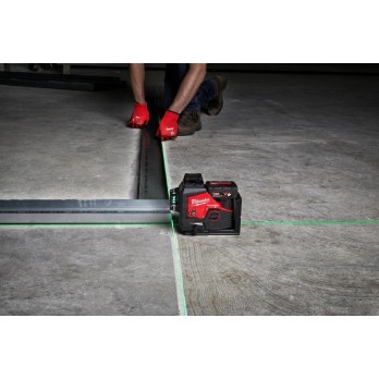 MILWAUKEE M12 3PL-0C LASER ZIELONY 3-PŁASZCZYZNOWY