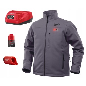 MILWAUKEE MĘSKA KURTKA ZIMOWA PODGRZEWANA M12 HJ GREY4-NRG wyprzedaż