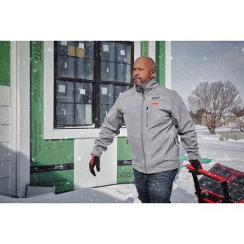 MILWAUKEE MĘSKA KURTKA ZIMOWA PODGRZEWANA M12 HJ GREY4-NRG