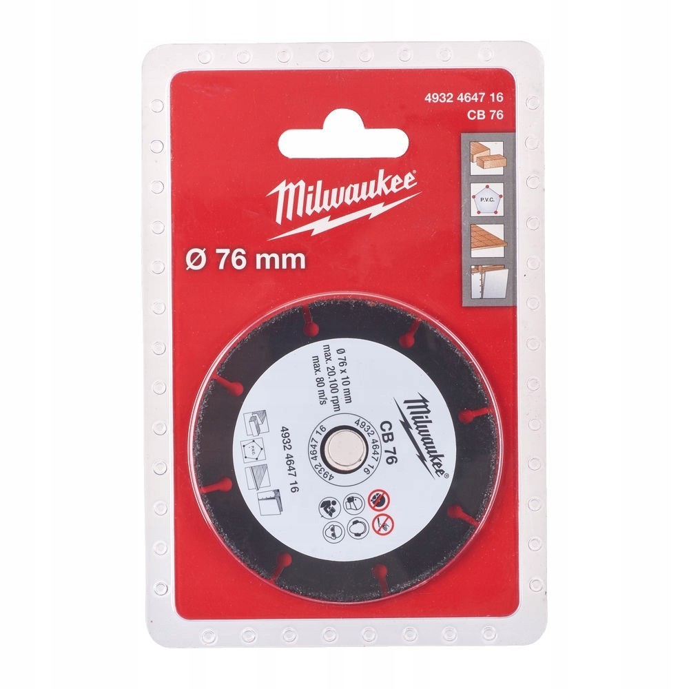 MILWAUKEE TARCZA CB 76MM DO M12 FCOT