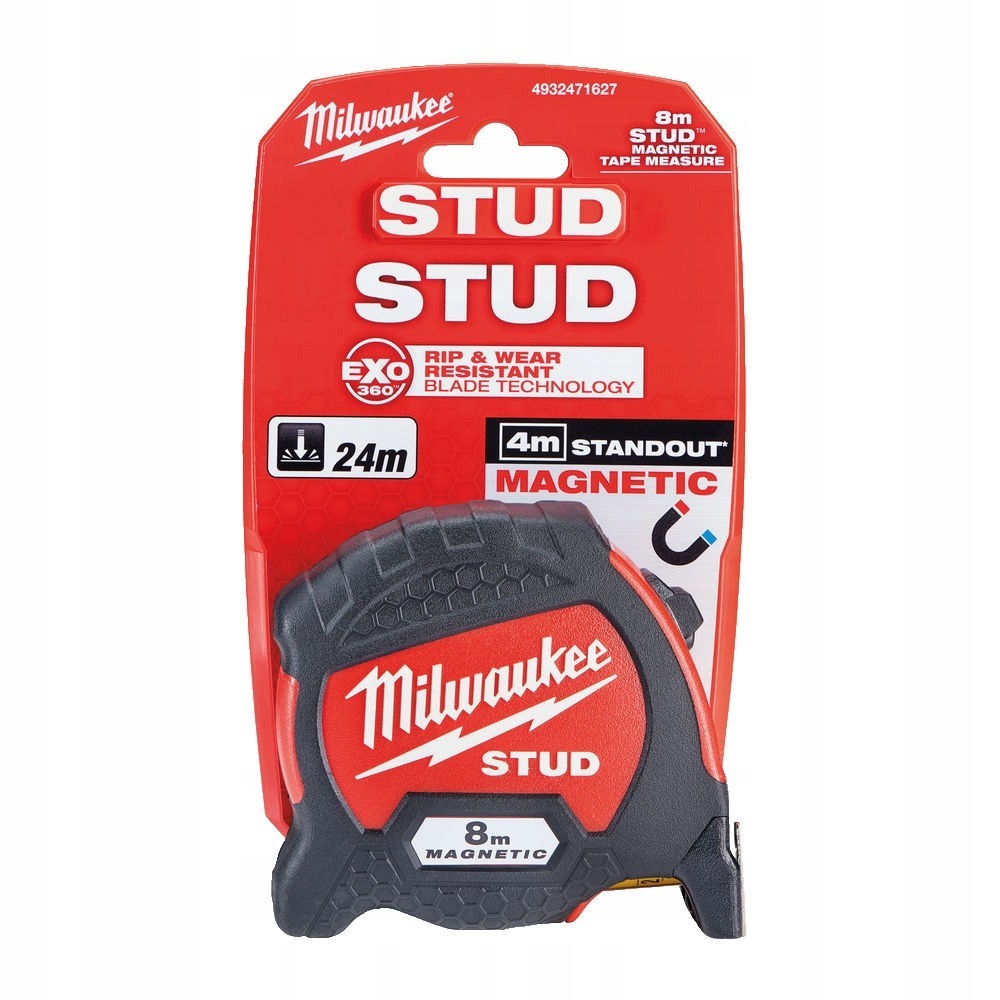 MILWAUKEE TAŚMA MIERNICZA 8M STUD2