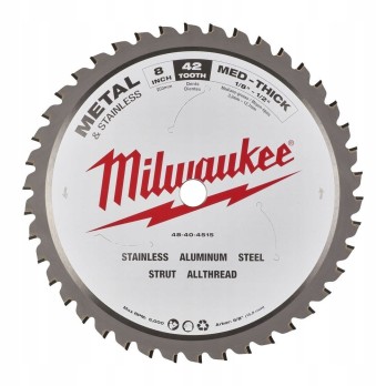 Milwaukee TARCZA DO METALU THIN METAL 203mm 42 ZĘBY