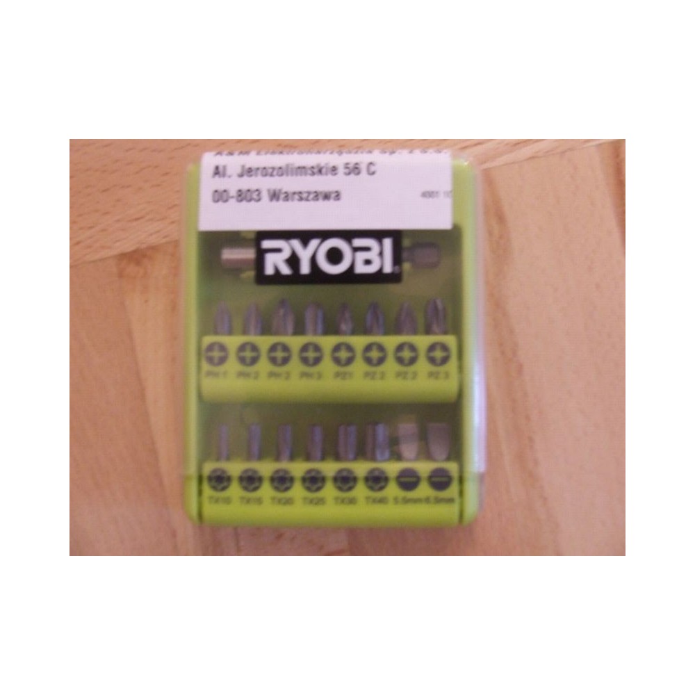 RYOBI ZESTAW BITÓW BITY RAK 17 SD 17 SZT. PH PZ TX SL - BIT