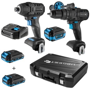 HOGERT TECHNIK ZESTAW HT2E248-B224IPD WIERTARKO-WKRĘTARKA, ZAKRĘTARKA, GRATIS