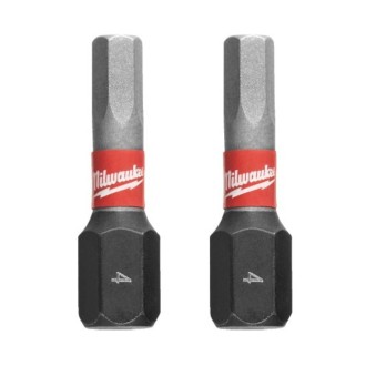 MILWAUKEE BIT SHOCKWAVE HEX 4 MM x 25 MM- 2 SZT.