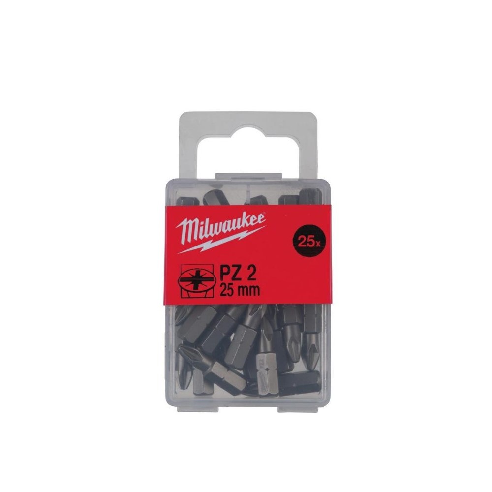 MILWAUKEE BIT STANDARDOWY POZIDRIV PZ 2 x 25 MM- 25 SZT.