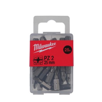 MILWAUKEE BIT STANDARDOWY POZIDRIV PZ 2 x 25 MM- 25 SZT.