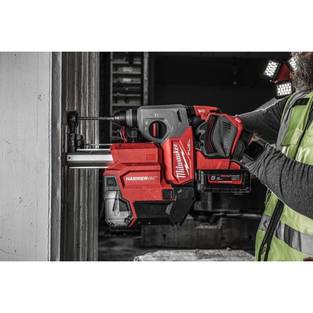 MILWAUKEE M18 FDDEXL-0 ODSYSACZ PYŁU DEDYKOWANY DO MŁOTOWIERTAREK 26 MM SDS-PLUS Z FUNKCJĄ AUTOPULSE