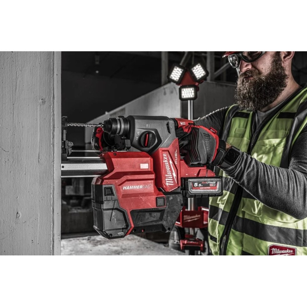 MILWAUKEE M18 FDDEXL-0 ODSYSACZ PYŁU DEDYKOWANY DO MŁOTOWIERTAREK 26 MM SDS-PLUS Z FUNKCJĄ AUTOPULSE