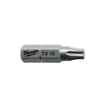 MILWAUKEE BIT STANDARDOWY DO ŚRUB TORX, TX25 x 25 MM- 25 SZT.