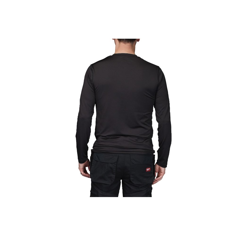 MILWAUKEE CZARNA KOSZULKA BLUZKA TERMOAKTYWNA Z DŁUGIM RĘKAWEM ROZMIAR L CWB LS BL