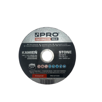 PRO TARCZA DO CIĘCIA KAMIENIA STONE 125x1,0x22,23MM PRODUKT POLSKI PRO-WT009