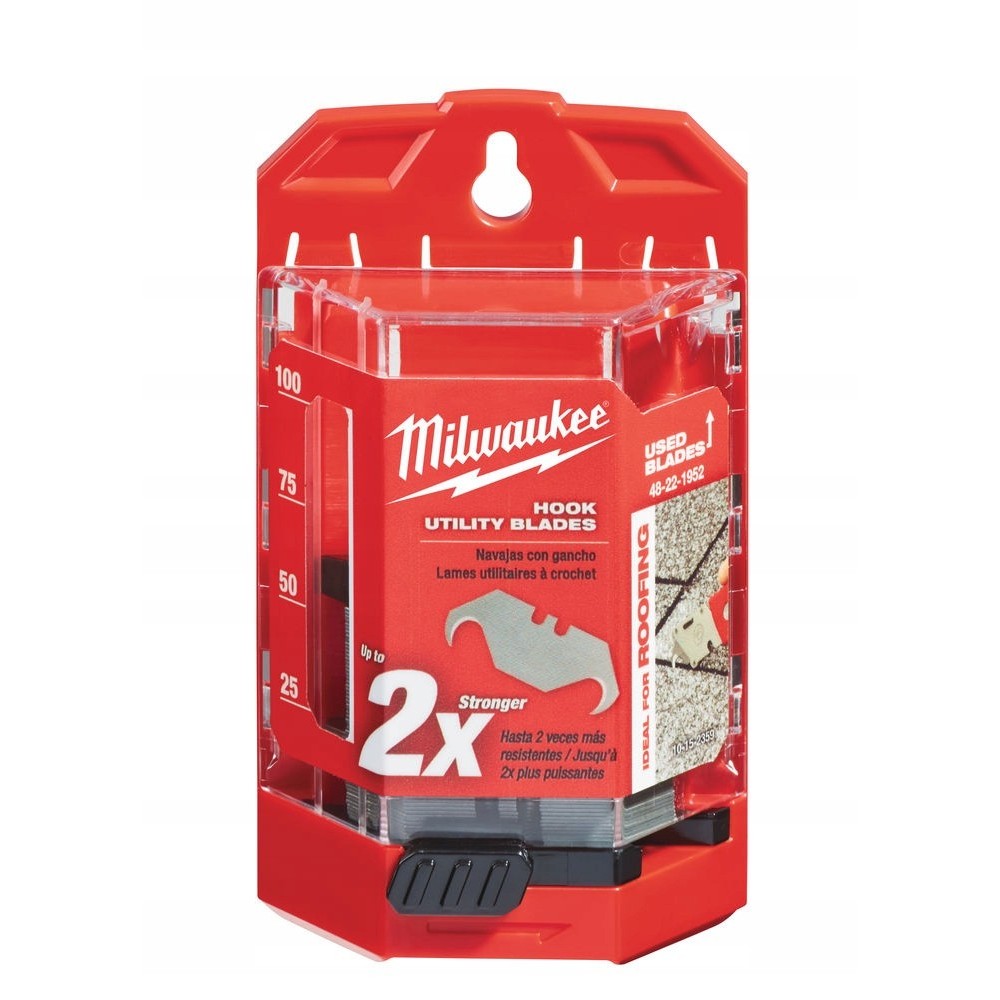 MILWAUKEE WYMIENNE OSTRZA WYGIĘTE DO NOŻYKA 50 SZT 19MM