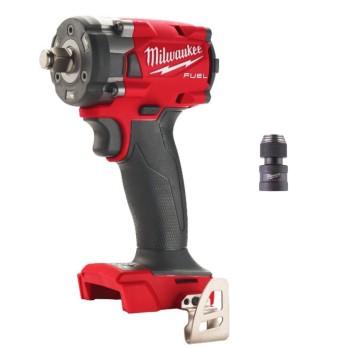 MILWAUKEE KLUCZ UDAROWY 1/2" Z PIERŚCIENIEM ZABEZPIECZAJĄCYM M12 FCIWF12G3-0 ADAPTER 1/2" KWADRAT NA 1/4" HEX