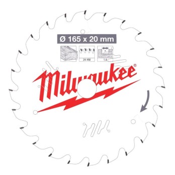 MILWAUKEE TARCZA PILARSKA DO DREWNA 165/20/24