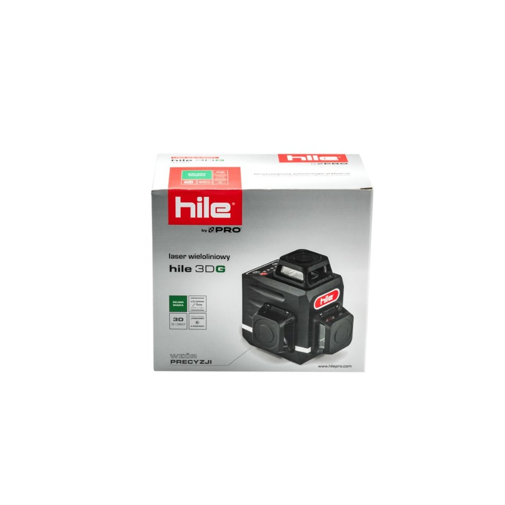 PRO LASER WIELOLINIOWY HILE 3DG ZIELONA WIĄZKKA HI-L1003