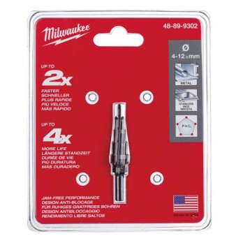 MILWAUKEE WIERTŁO STOPNIOWE STOŻKOWE 4-12 MM 6MM