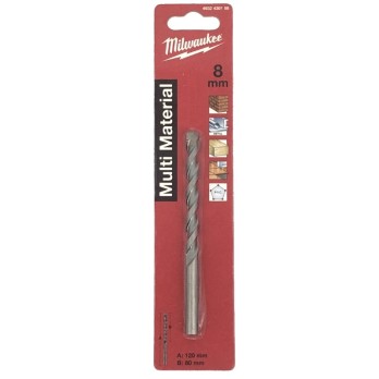 MILWAUKEE WIERTŁO UNIWERSALNE MULTI MATERIAL 8x120MM- 1 SZT.