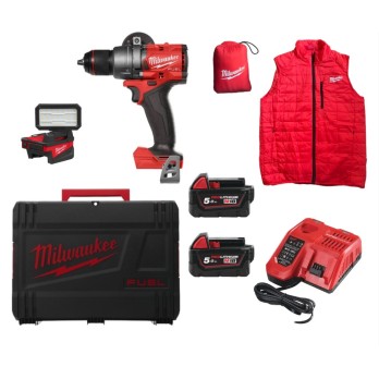MILWAUKEE ZESTAW WIERTARKO-WKRĘTARKA M18 FPD3MC-502X GRATIS KAMIZELKA REFLEKTOR
