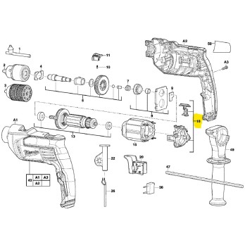 MILWAUKEE SZCZOTKI DO WIERTARKI UDAROWEJ PD705