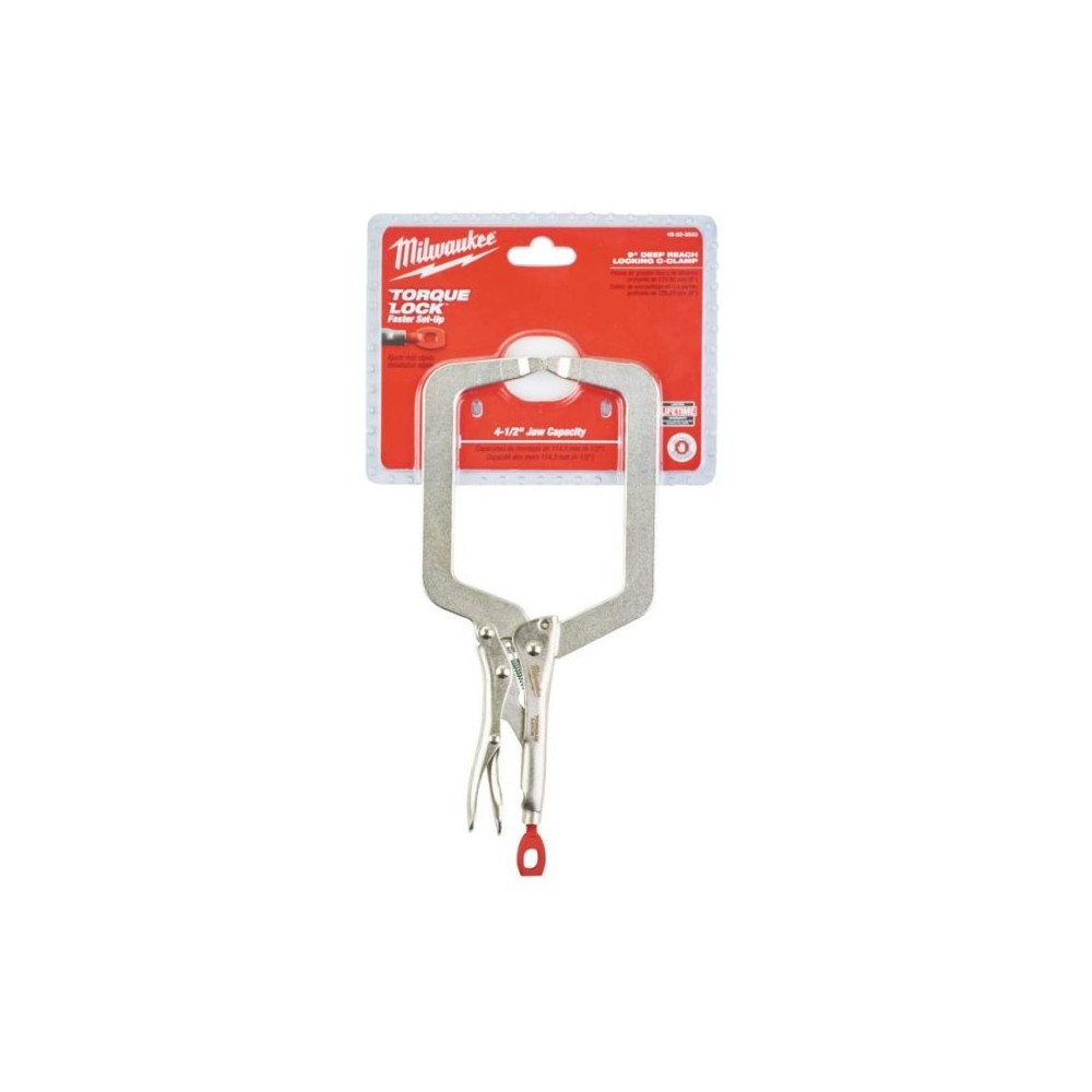 MILWAUKEE SZCZYPCE ZACISKOWE TYP C SZEROKIE 9"