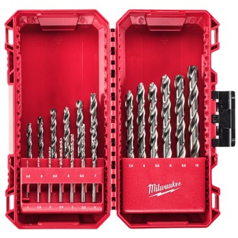 MILWAUKEE WIERTŁA DO METALU HSS-G ZESTAW W KASETCE 19 SZT.