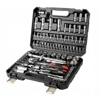 ZESTAW KLUCZY Z GRZECHOTKĄ PRO-WK405 1\2", 1/4"- 94 ELEMENTY