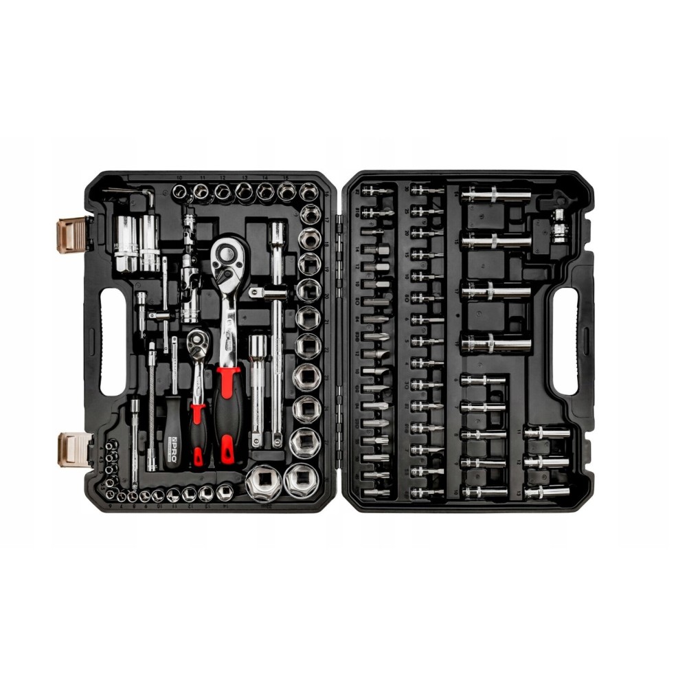 ZESTAW KLUCZY Z GRZECHOTKĄ PRO-WK405 1\2", 1/4"- 94 ELEMENTY