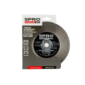 PRO TARCZA DIAMENTOWA DO CERAMIKI 115x1.0/1.6x25x22.2mm PRO-WT124