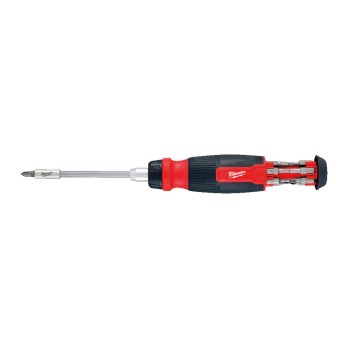MILWAUKEE UNIWERSALNY WKRĘTAK 1/4" Z GRZECHOTKĄ 14 W 1- HEX, PZ, PH, T, SL