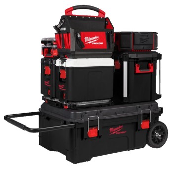 MILWAUKEE DUŻA SKRZYNIA WÓZEK PACKOUT NA KOŁACH Z UDŹWIGIEM DO 113KG